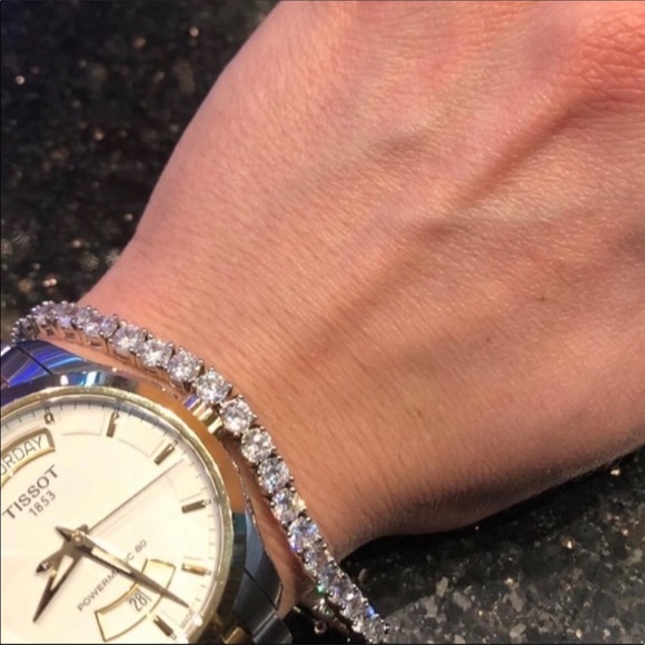 18k 30ct Tennis Bracelet - Picture 6 of 14